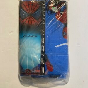 Marvel Spider-Man Window Valance Kids 84x15 Blue New 2002 Vintage Dan River USA